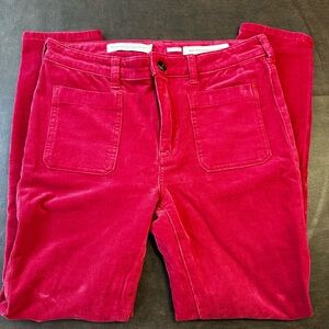 Pilcro and the Letterpress High Rise Skinny Corduroy Pants Size 29